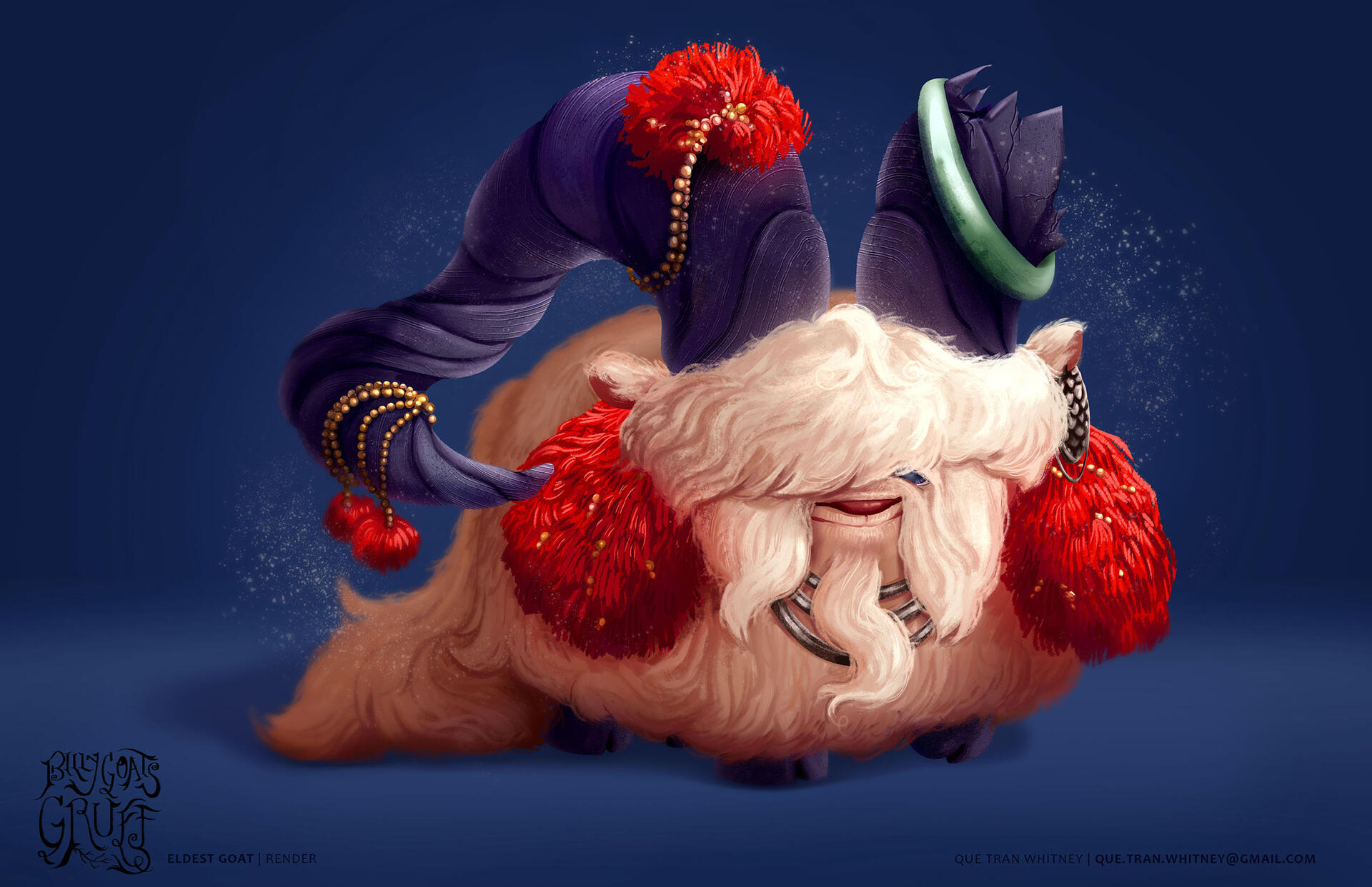 Billy Goats Gruff - Eldest Goat Render